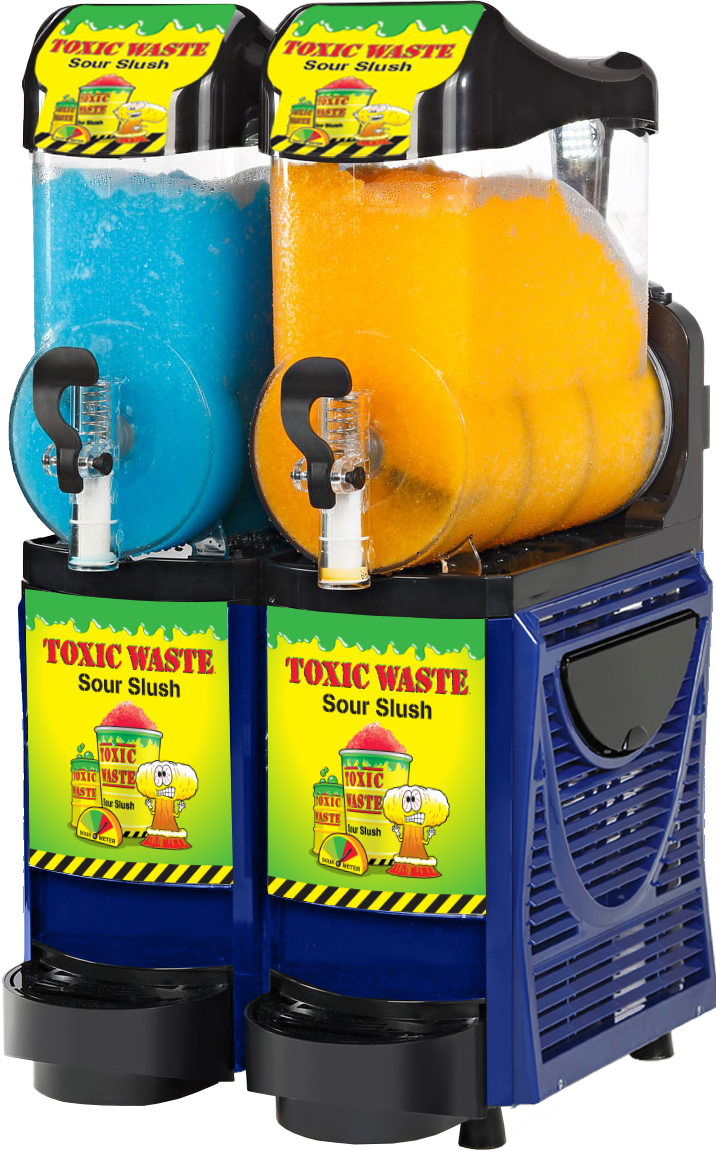 Toxic Waste® Pro Twin Bowl 10L Slush Machine - With Free Stock!