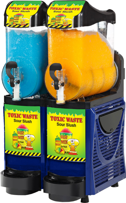 Toxic Waste® Pro Twin Bowl 10L Slush Machine - With Free Stock!