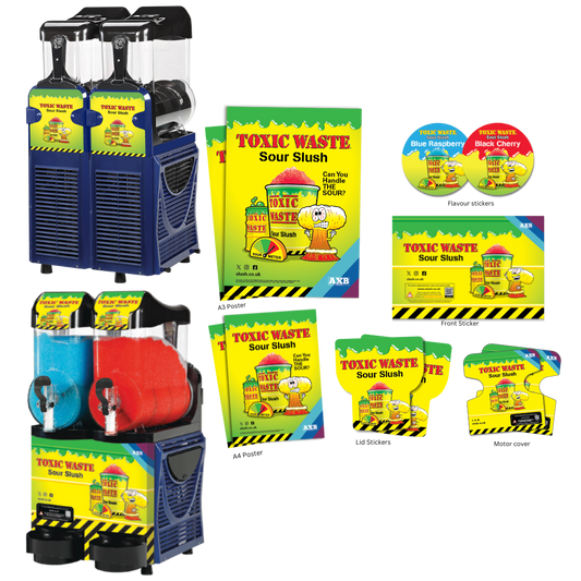 Toxic Waste® POS & Branding Pack for Regular Twin with Metal Front (Skyline 2)