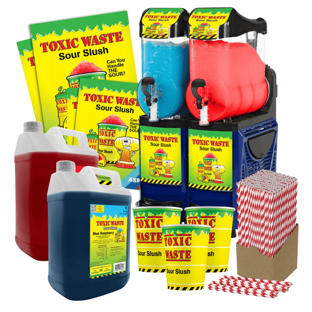 Toxic Waste® Skyline Twin 10Ltr Slush Machine - With Free Stock!