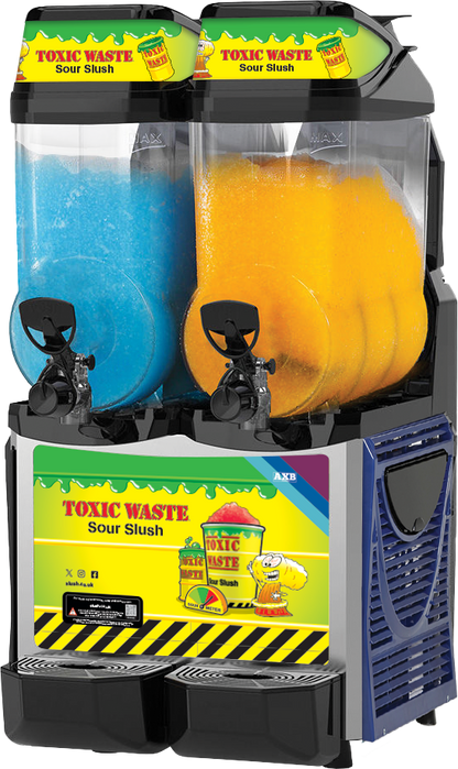 Toxic Waste® Expert Twin Bowl 12L Slush Machine - With Free Stock!