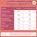 Pink Bubblegum Slush Syrup