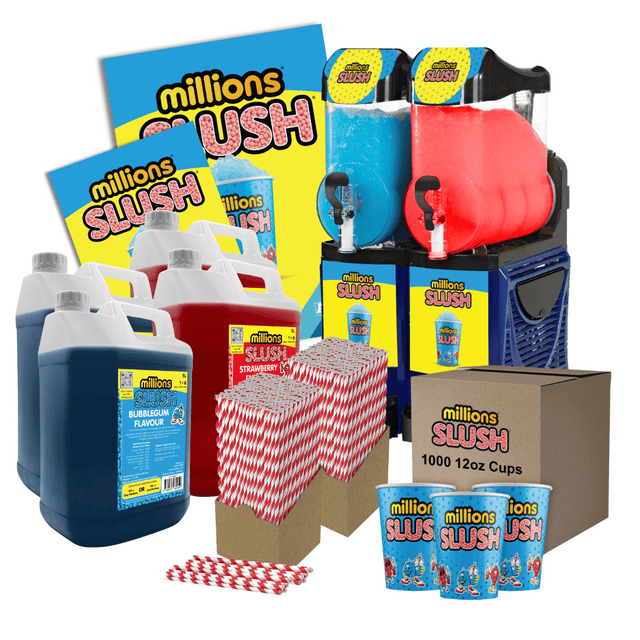Millions® Skyline Twin 10Ltr Slush Machine - With Free Stock!