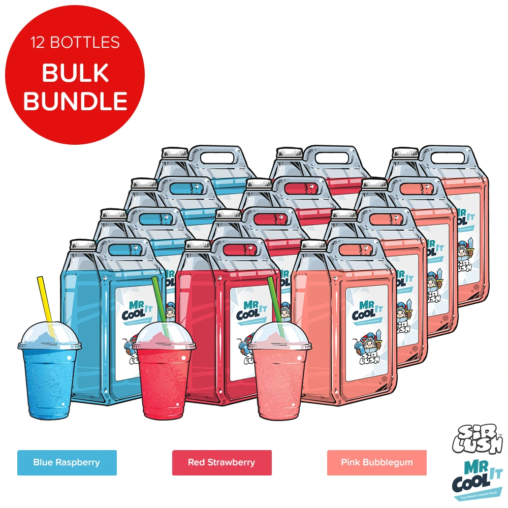 12-Pack Syrup Bundle Blue, Red & Pink