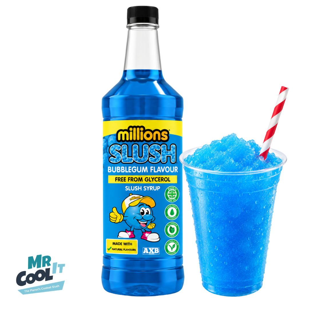 Millions® Bubblegum Free From Glycerol Slush Syrup 1L